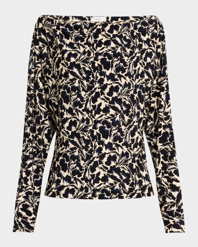 Tyler Printed Long-Sleeve Top